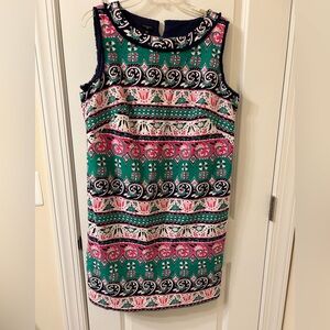 Talbots Multicolor Patterned Mini Dress
